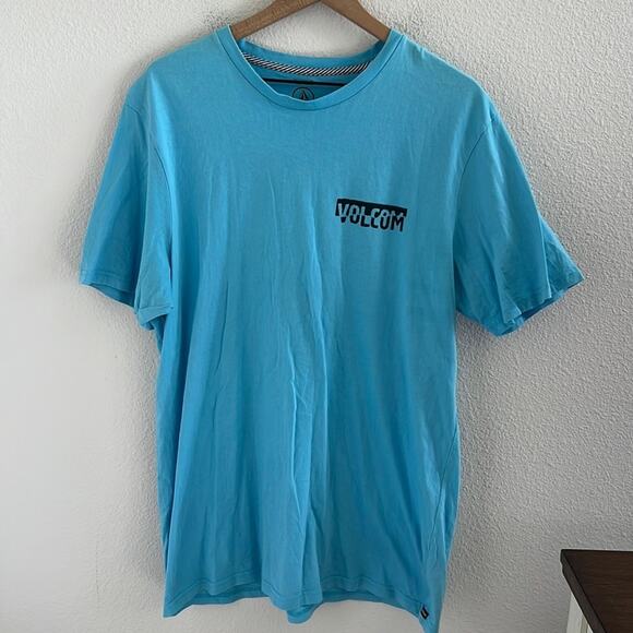 Volcom Blue Orange Graphic Surf Skate T-Shirt Tee XL - Picture 1 of 5